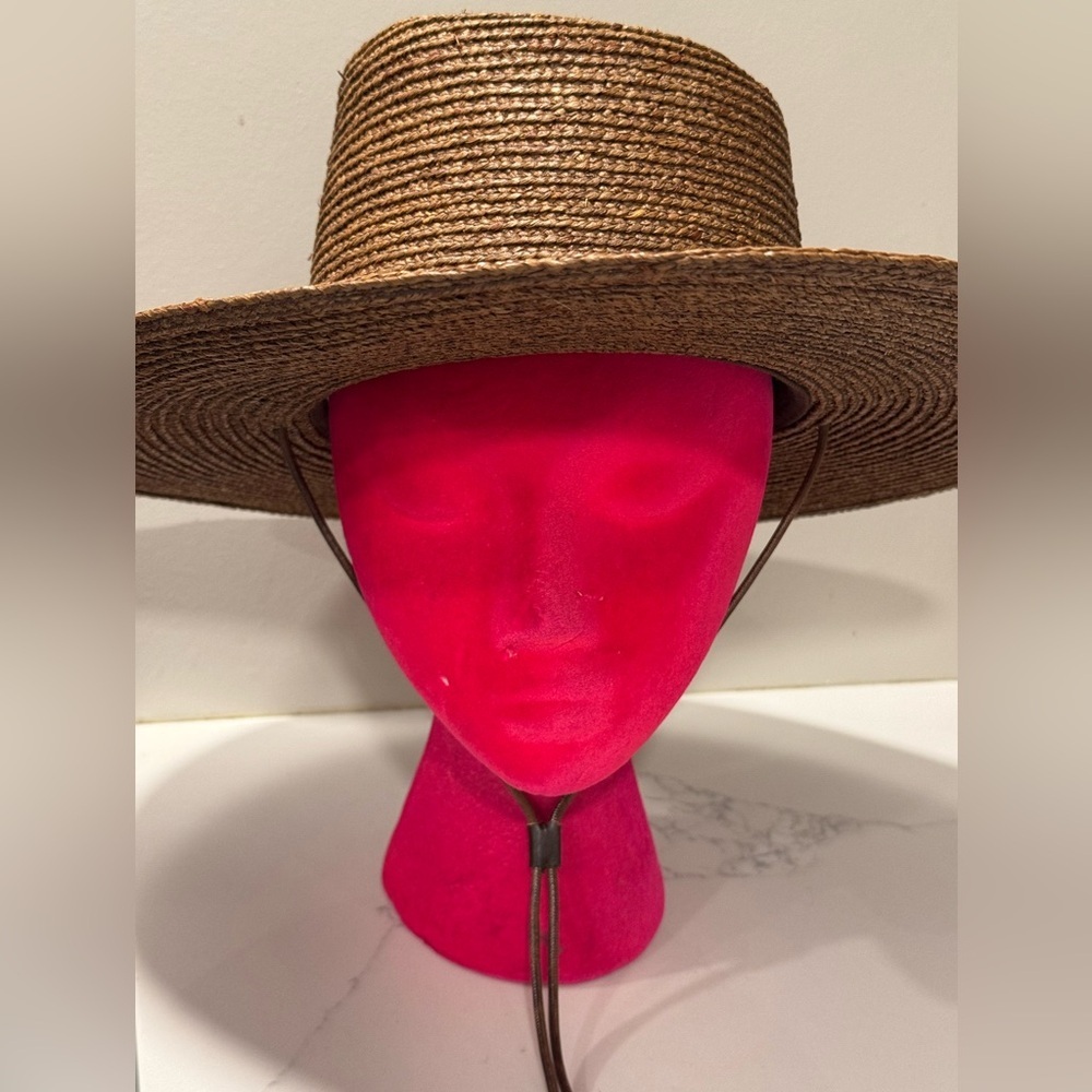 Will + Bear Austin Brown - Brown Straw Wide Brim Hat